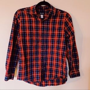 Boys plaid button up.